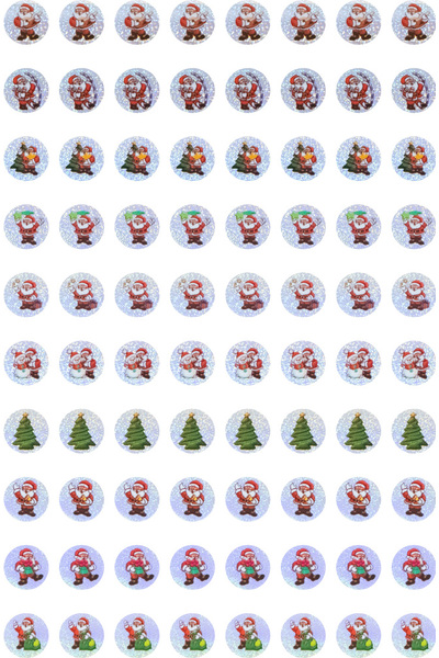 Christmas Santa - Dynamic Glitz Stickers (Pack of 800)