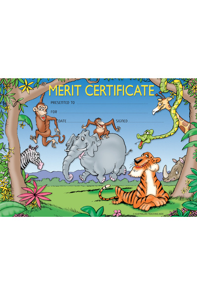 Zoo Animals - Certificates (Previous Design)