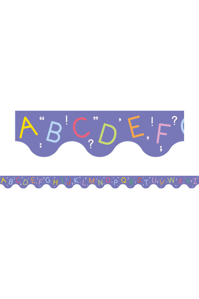 Alphabet - Scalloped Border (Pack of 12)