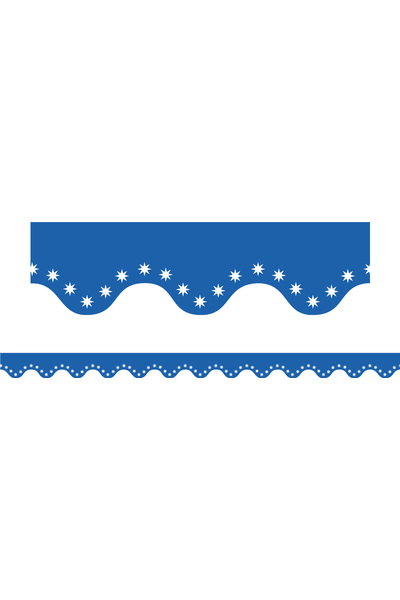 Blue - Scalloped Borders (Pack of 12) (Previous Design)