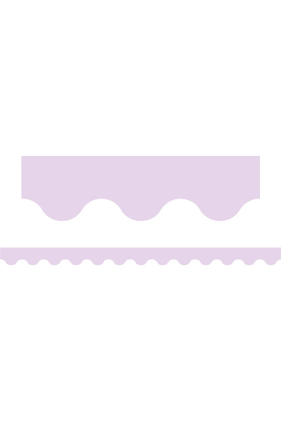 Pastel Purple - Scalloped Border (Pack of 12)