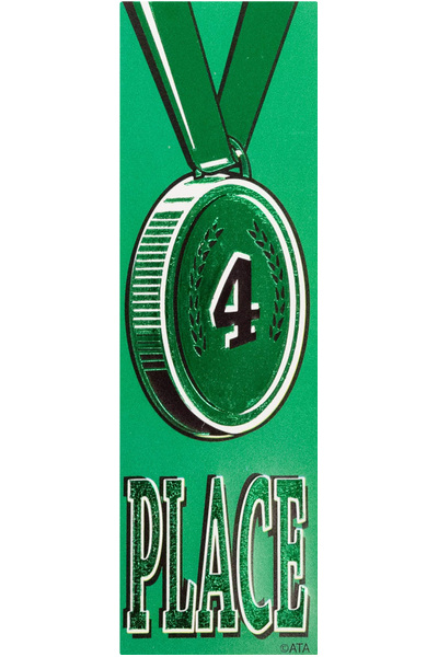 Green 4 - Self-Adhesive Vinyl Medal Ribbons
