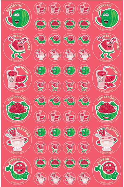 Watermelon - ScentSations Fruit Stickers (Pack of 180) (Previous Design)