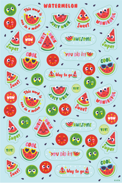 Watermelon - ScentSations "Scratch & Sniff" Merit Stickers (Pack of 150)
