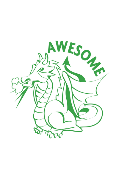 Awesome Dragon - Merit Stamp (Previous Design)