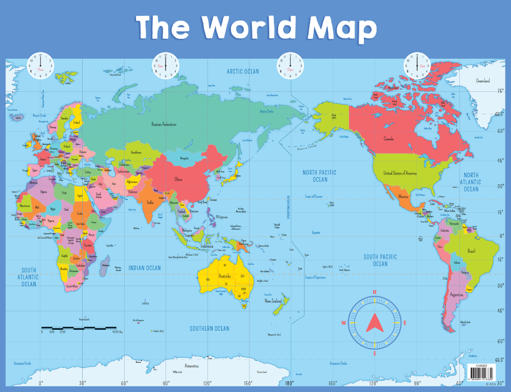 The World Map - Australian Teaching Aids - Merit and Award