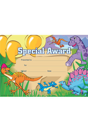 Special Award Dinosaurs - Certificates 