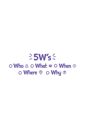 5W's - Checklist Stamp