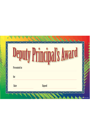 Deputy Principal's Formal Seal - Certificates