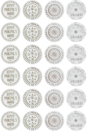 Deputy Principal's Award (29mm) - Silver Foil Stickers