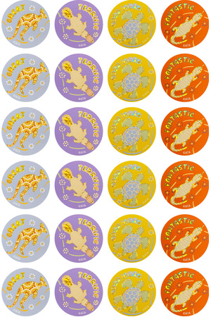 Rainbow Dreaming - Holographic Gold Foil Merit Stickers (Pack of 72)