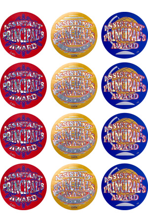 Assistant Principal's Award (40mm) - Foil Glitz Stickers