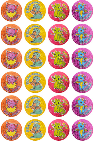 Dragons - Laser Stickers (Pack of 84)