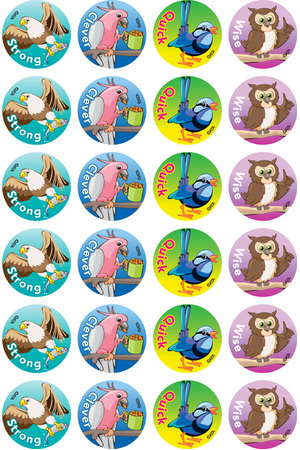 Clever Birds - Merit Stickers (Pack of 96)
