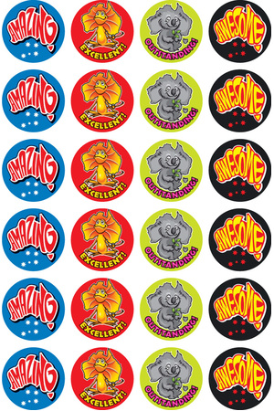 Amazing Australia - Merit Stickers (Pack of 96) - Previous Design