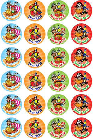 Pirates - Merit Stickers (Pack of 96)