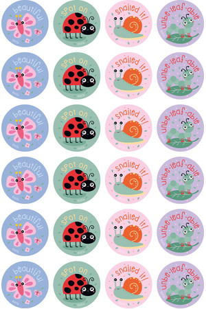 Garden Insects - Merit Stickers (Pack of 96)