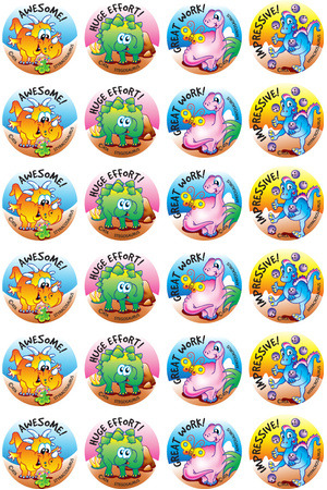 Dinosaurs  - Merit Stickers (Pack of 96) - Previous Design