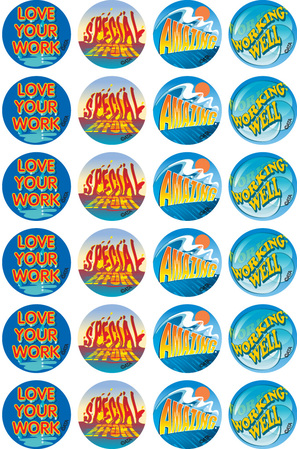 Water Words - Merit Stickers (Pack of 96)