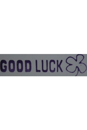 Good Luck (Purple) - Roller Stamp