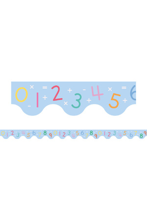 Numbers - Scalloped Borders (Pack of 12)
