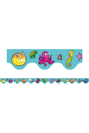 Sea Creatures - Scalloped Borders (Pack of 12)