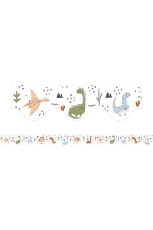 Dinosaurs - Scalloped Borders (Pack of 12)