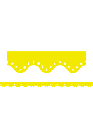 Yellow - Scalloped Borders (Pack of 12)