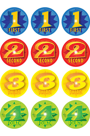 1234 Award (40mm) - Sports & Events Stickers