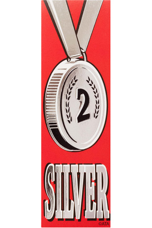 Silver 2 - Self-Adhesive Vinyl Medal Ribbons