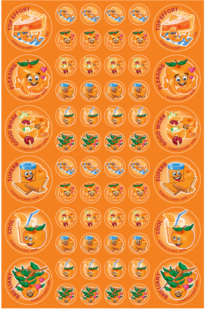 Mandarin - ScentSations Fruit Stickers (Pack of 180)