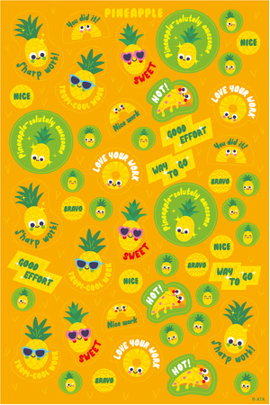 Pineapple - ScentSations Fruit Stickers (Pack of 180)