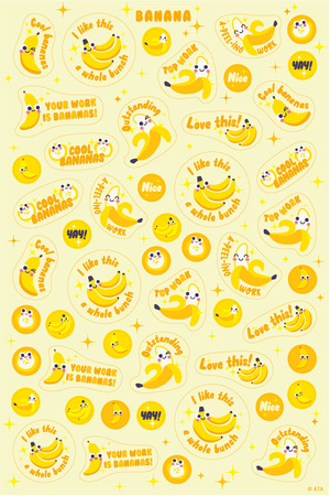 Banana - ScentSations Fruit Stickers (Pack of 180)