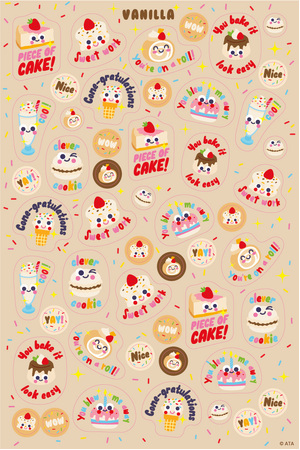 Birthday - Scented Shapes Stickers (Pack of 72)