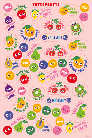 Tutti Frutti - Scented Shapes Stickers (Pack of 72)