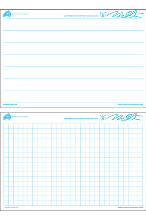 Magnetic Teacher Sheets - Ruled and 2cm Graph (Pack of 2)