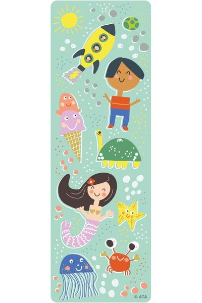 Kid-Drawn Doodles - Bookmarks (Pack of 35)
