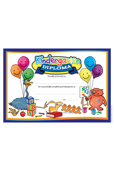 Kindergarten Diploma - Certificates (Previous Design)
