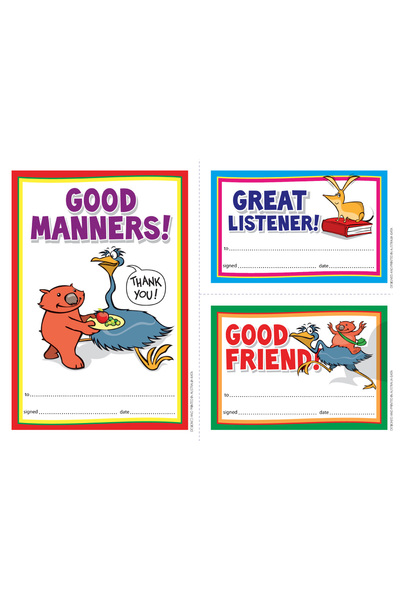 Early Years Manners - Certificates