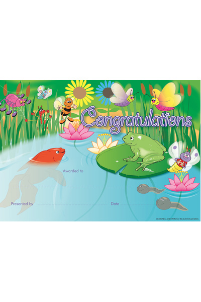 Garden Pond - Certificates 
