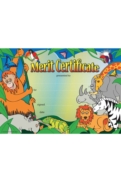 Wild Jungle Award - Certificates 