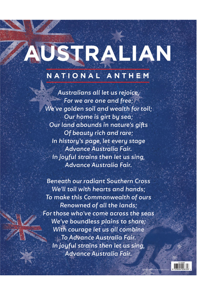 Australian National Anthem Chart