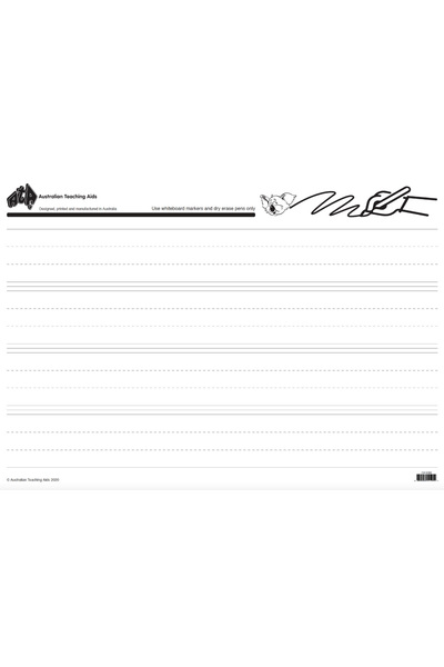 Dotted Thirds Laminated Writing Sheet (Double Sided) - Large A1 Size (Previous Design)