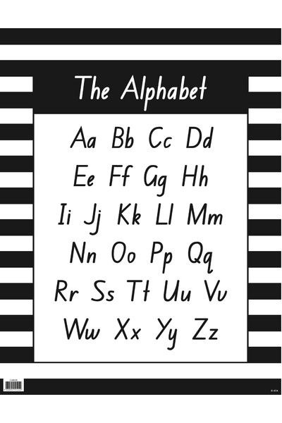 Black & White - Alphabet Chart (New South Wales)