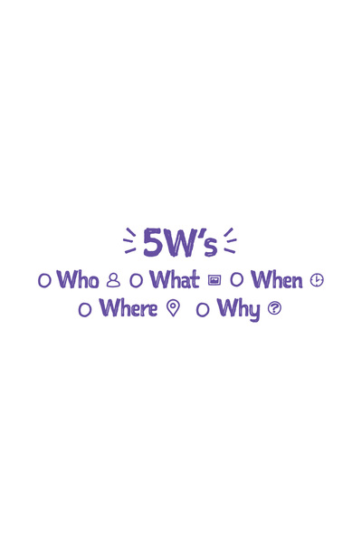 5W's - Checklist Stamp