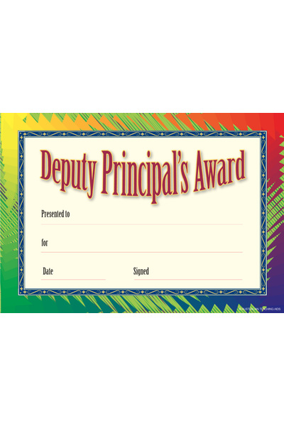 Deputy Principal's Formal Seal - Certificates