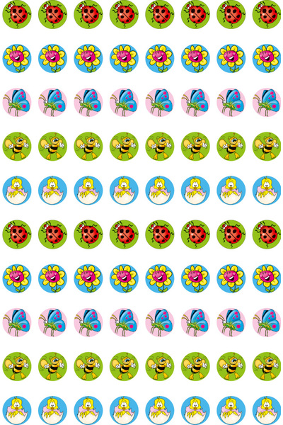Spring - Dynamic Dots Stickers (Pack of 800) (Previous Design)