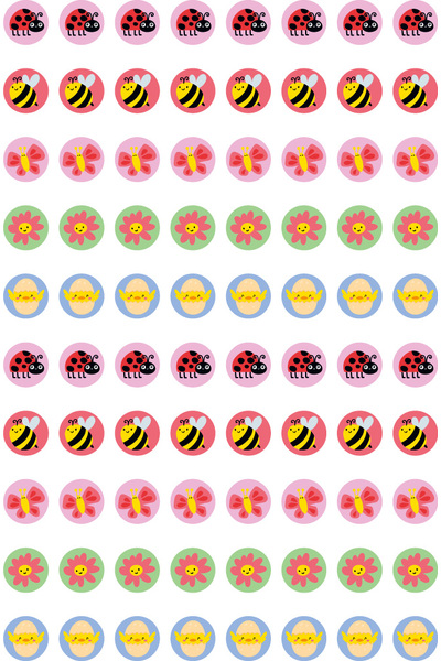 Spring - Dynamic Dots Stickers (Pack of 800)