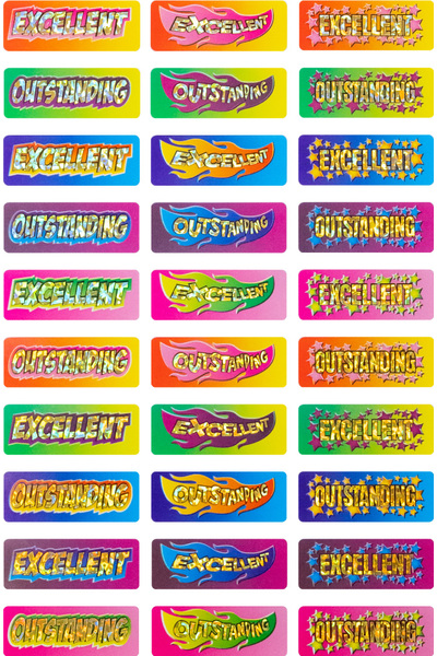 Excellent Outstanding - Foil Stickers (Pack of 90)