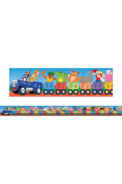 Aussie Alphabet Road Train (NSW Foundation Style) - Large Borders (Pack of 12)